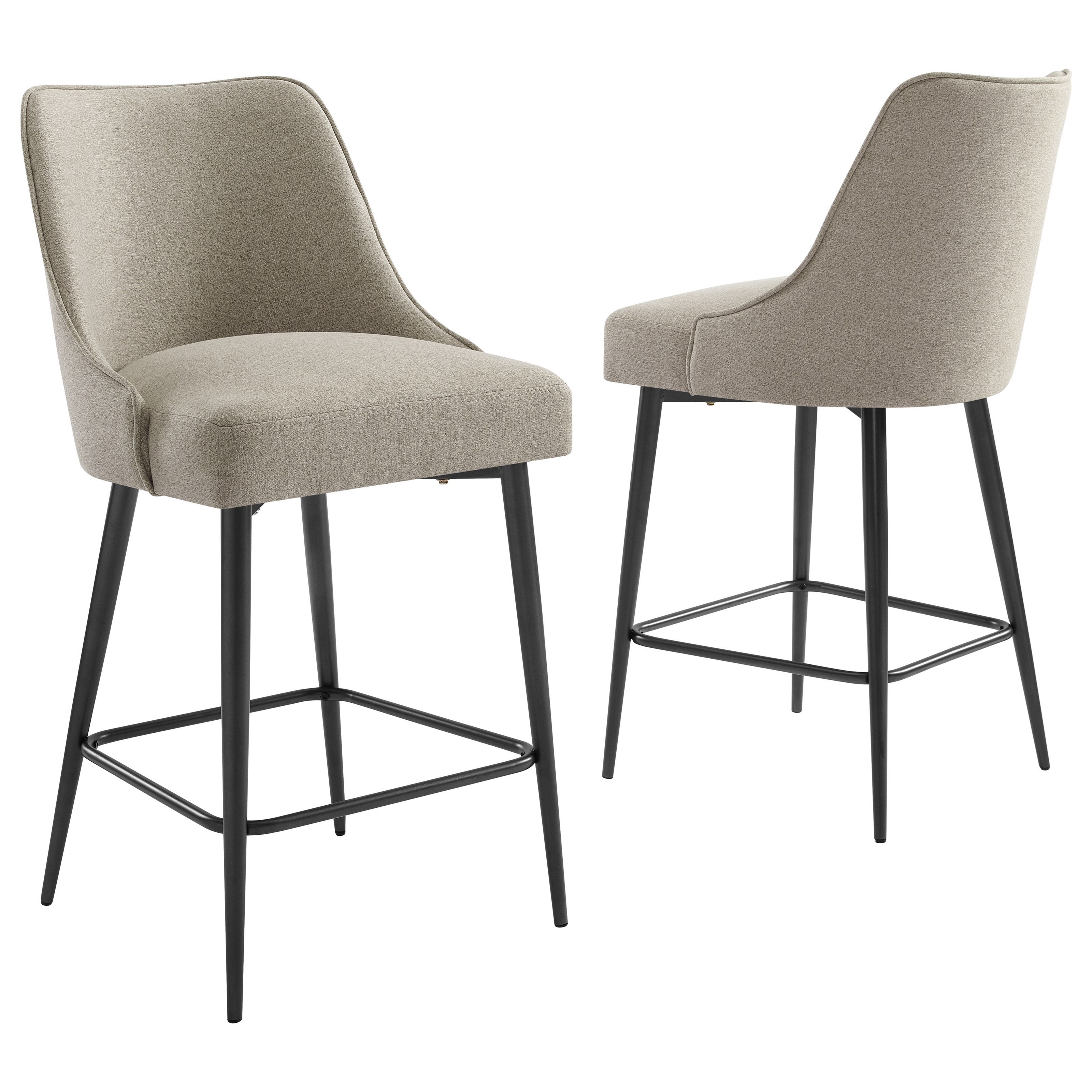 Modern upholstered counter hotsell stools